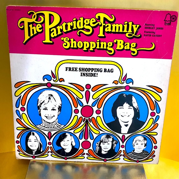 THE PARTRIDGE FAMILY SHOPPING BAG VINTAGE 1972 VINYL GROOVY RECORD BELL RECORDS - Picture 1 of 12